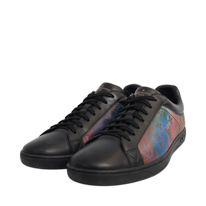 Leather/Iridescent Rivoli Sneakers Black