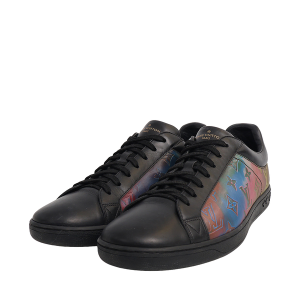 Leather/Iridescent Rivoli Sneakers Black