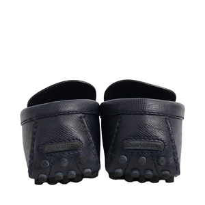 Leather Hockenheim Loafers Blue, view 4