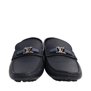 Leather Hockenheim Loafers Blue, view 3