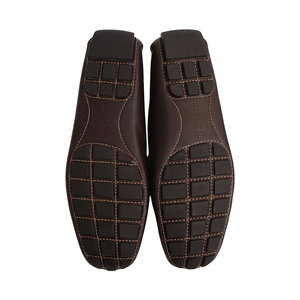 Leather Monte Carlo Loafers Dark Brown, view 5
