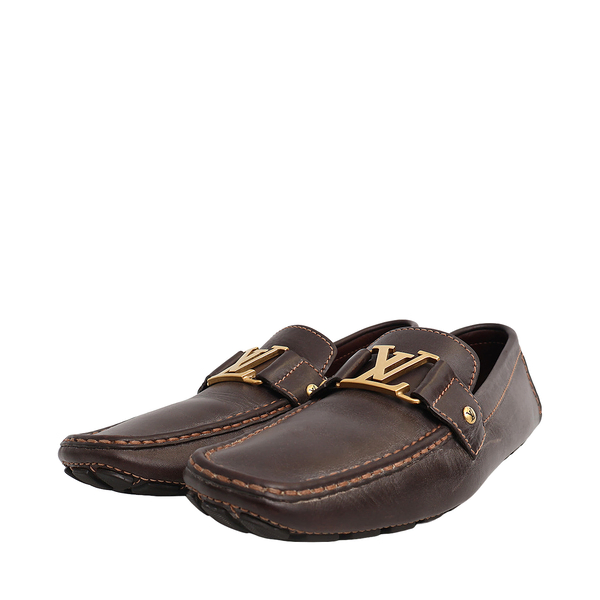 Leather Monte Carlo Loafers Dark Brown