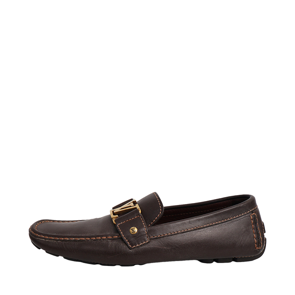 Leather Monte Carlo Loafers Dark Brown