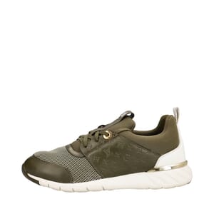 Mixed Material Aftergame Sneakers Olive Green, view 2