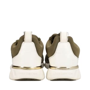 Mixed Material Aftergame Sneakers Olive Green, view 4