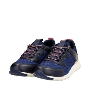 Mixed Material Aftergame Sneakers Navy Blue