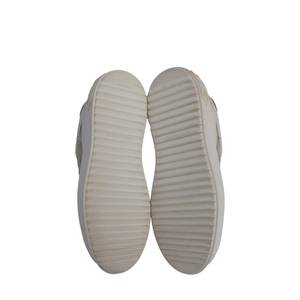 Leather/PVC Time Out Sneakers White/Champagne, view 5
