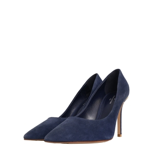 Suede Pumps Navy Blue
