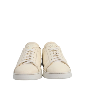 Grained Leather LV Resort Sneakers Ivory, view 3