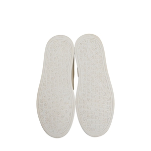 Grained Leather LV Resort Sneakers Ivory, view 5