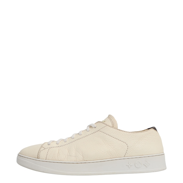 Grained Leather LV Resort Sneakers Ivory