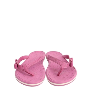 Rubber Bow Thong Sandals Pink, view 3