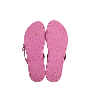Rubber Bow Thong Sandals Pink, view 5