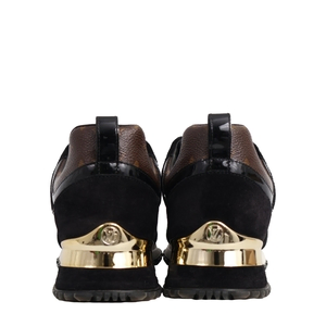Monogram Run Away Sneakers Black, view 4