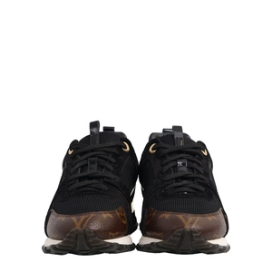 Monogram Run Away Sneakers Black, view 3