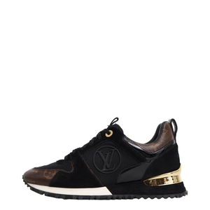 Monogram Run Away Sneakers Black, view 2