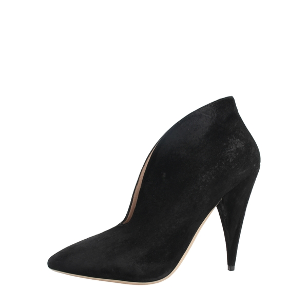 Suede Ankle Pumps Black