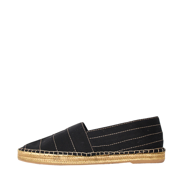 Canvas Sienna Espadrilles Black/Gold