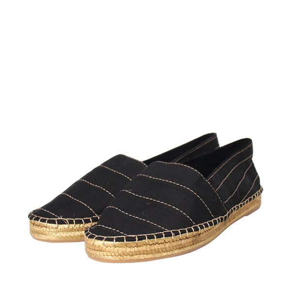 Canvas Sienna Espadrilles Black/Gold