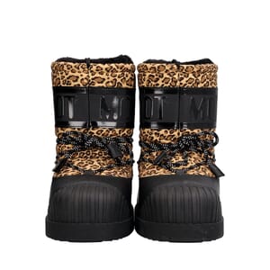 x PALM ANGELS Mixed Material Shedir Moon Boots Leopard Print, view 3