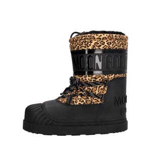 x PALM ANGELS Mixed Material Shedir Moon Boots Leopard Print, view 2
