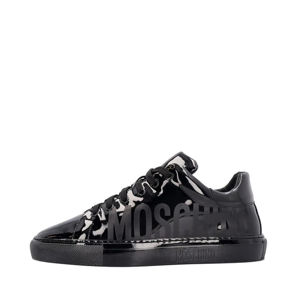 Patent Logo Sneakers Black