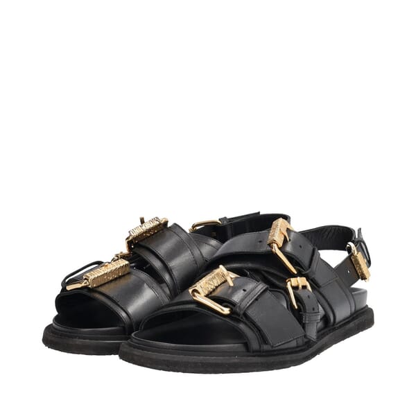 Leather Sandals Black