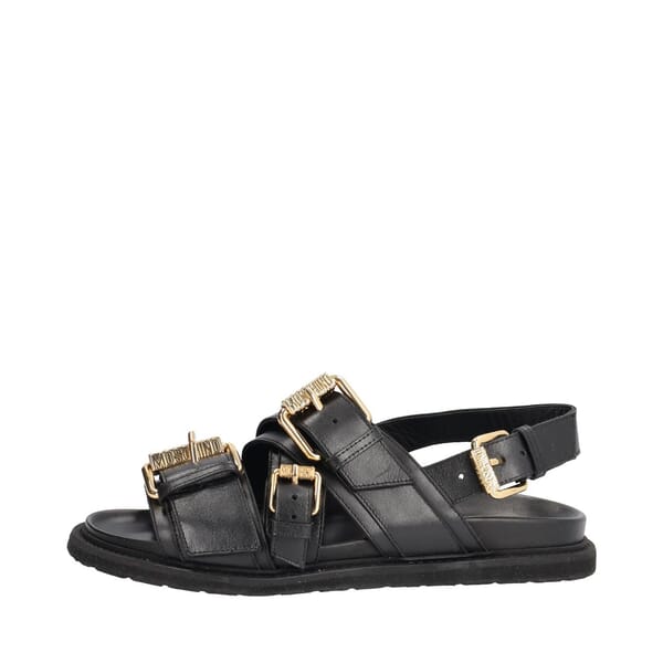 Leather Sandals Black