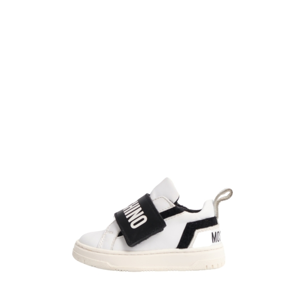 Leather Toddler Sneakers White/Black