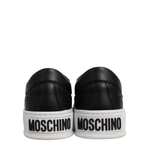 Canvas/Leather Logo Sneakers Black/Brown, view 4