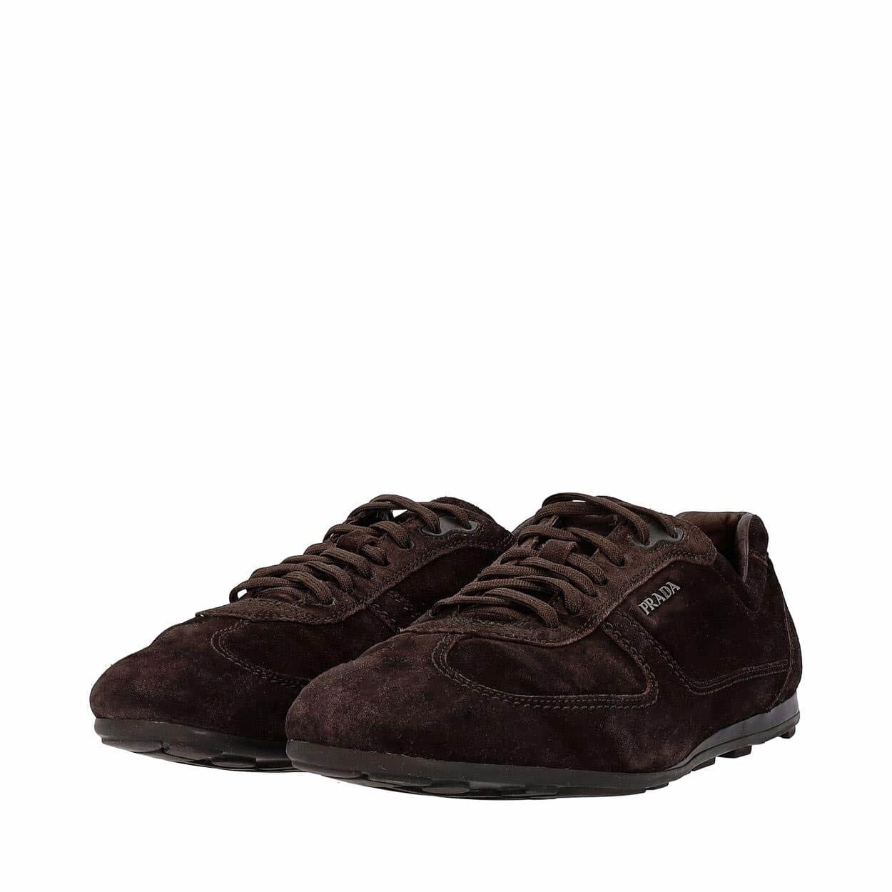 PRADA Suede Sneakers Brown | Luxity