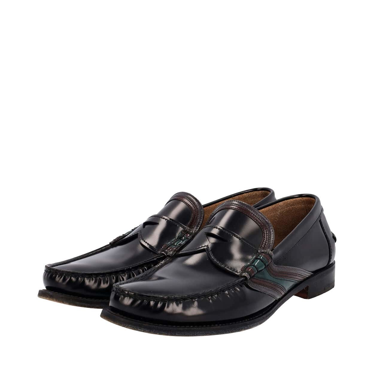 PRADA Vintage Leather Loafers Black | Luxity