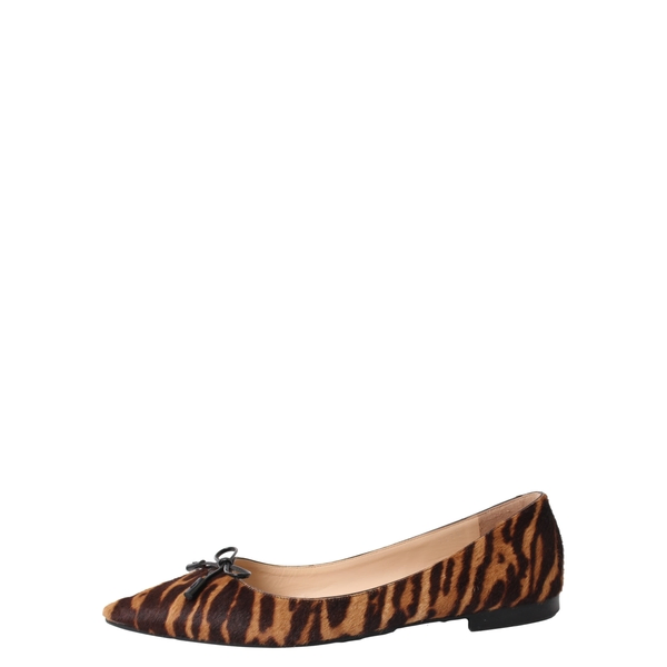 Pony Hair Ballet Flats Leopard Print