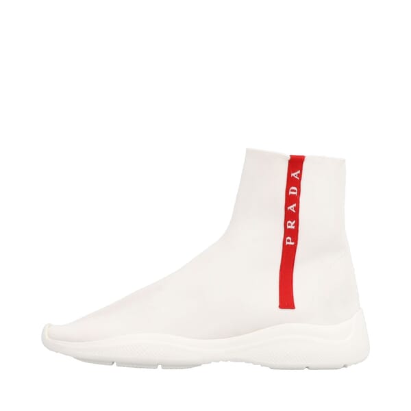 Knit Sock Sneakers White