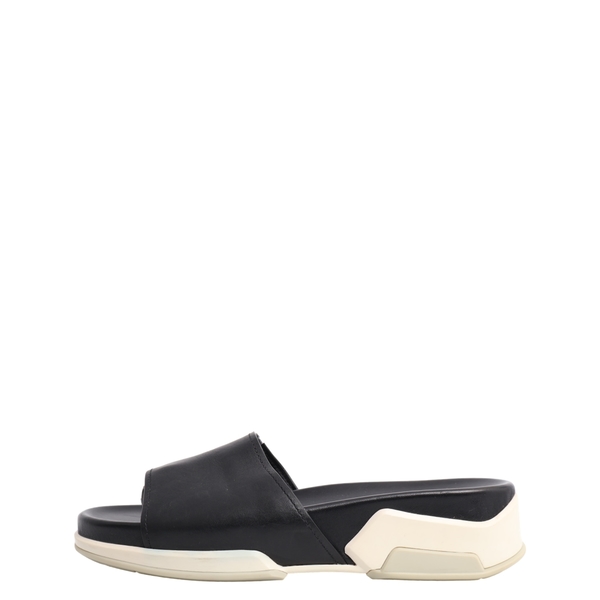 Leather Cloudbust Slides Black