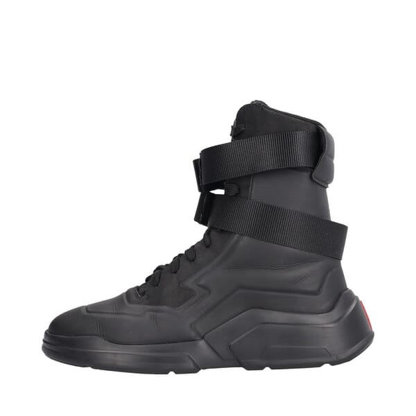 Nubuck Polarius High Top Sneakers Black