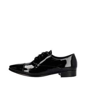 PRADA Patent Leather Oxford Shoes Black | Luxity