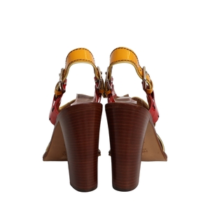 Vintage Patent Sandals Colour Block, view 3