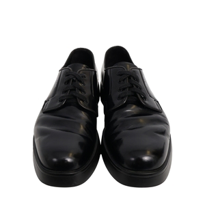 Leather Lace Up Derby Shoes Black, view 4