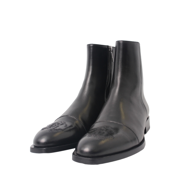 Leather Ankle Boots Black