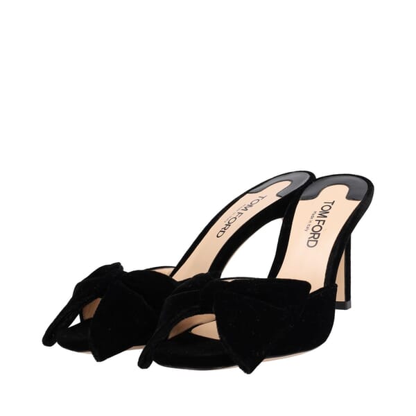 Velvet Brigitte Mules Black