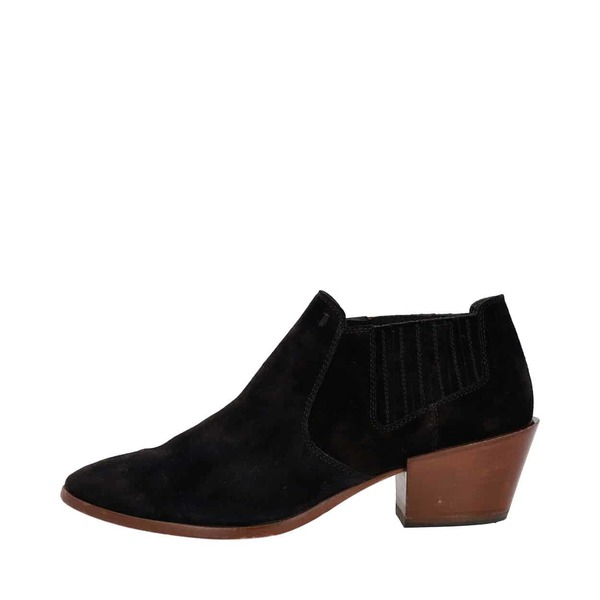 Suede Ankle Booties Black