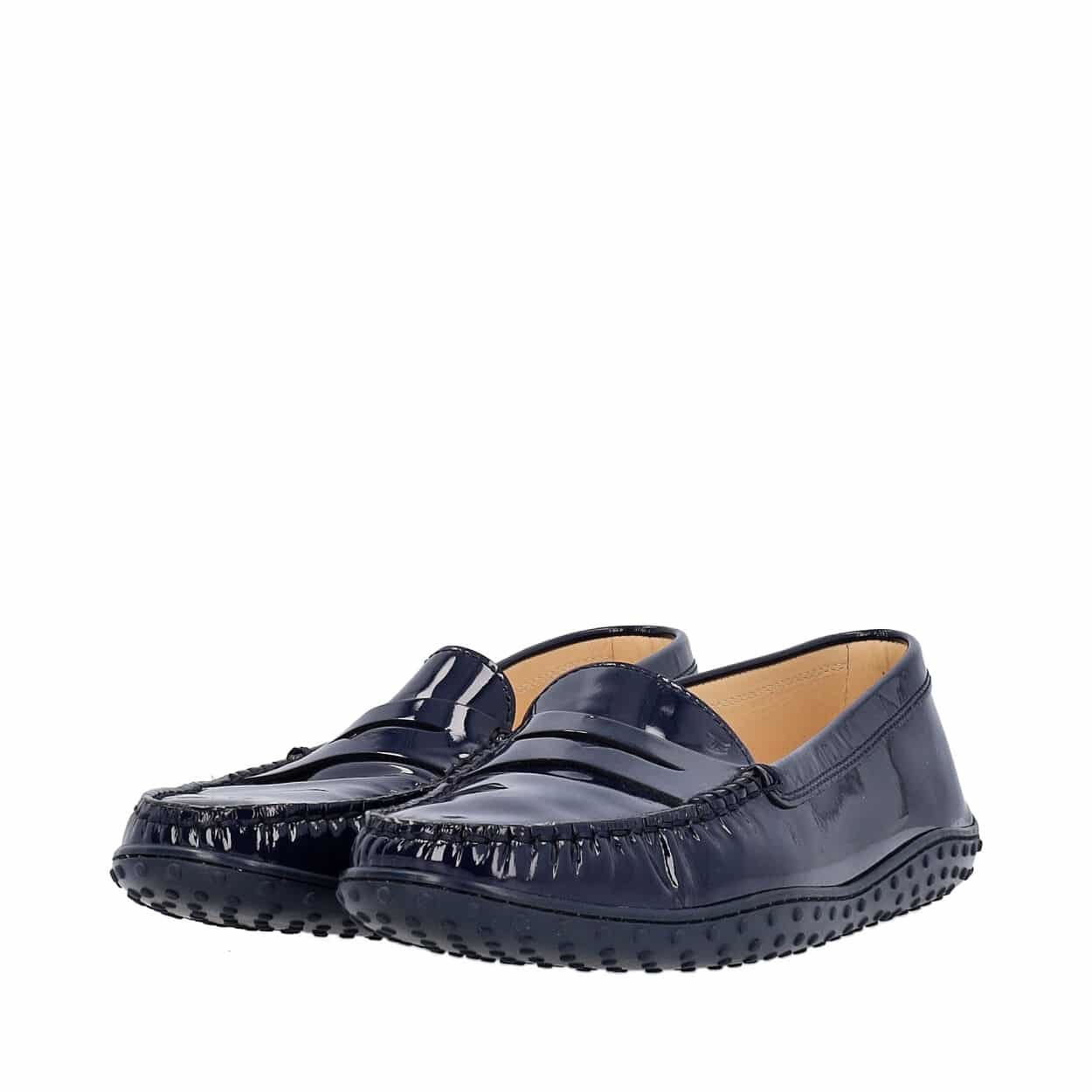 tods patent loafers