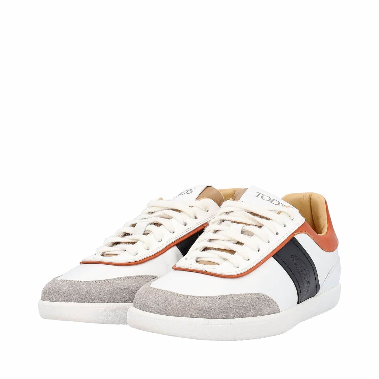 TOD'S Suede/Leather Tabs Sneakers Multicolour | Luxity
