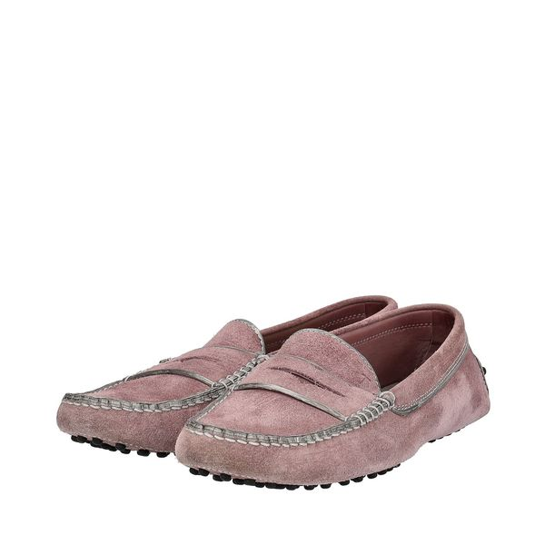 Suede Gommino Driving Loafers Lilac