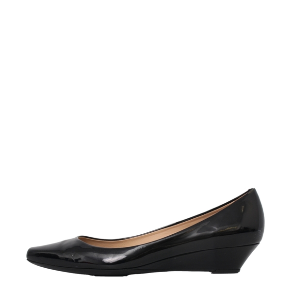 Patent Wedge Pumps Black
