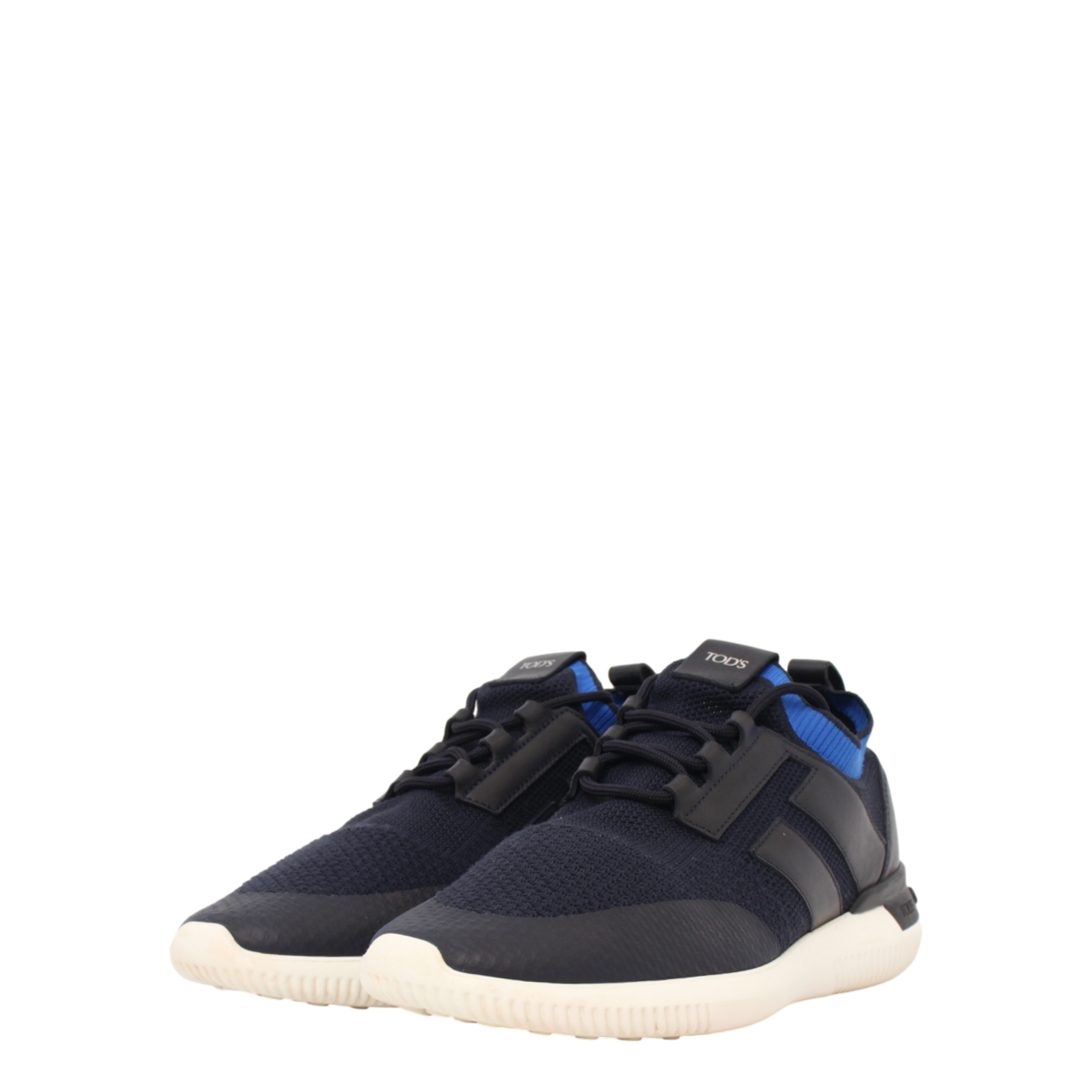 TOD'S no code 03 トッズ スニーカー ネイビー TOD'S Mixed Material No_Code Sneakers Black/Blue | Luxity