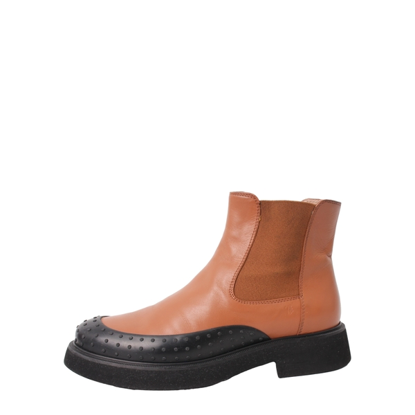 Leather/Rubber Chelsea Boots Tan