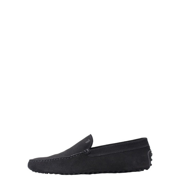 Suede Gommino Driving Loafers Black