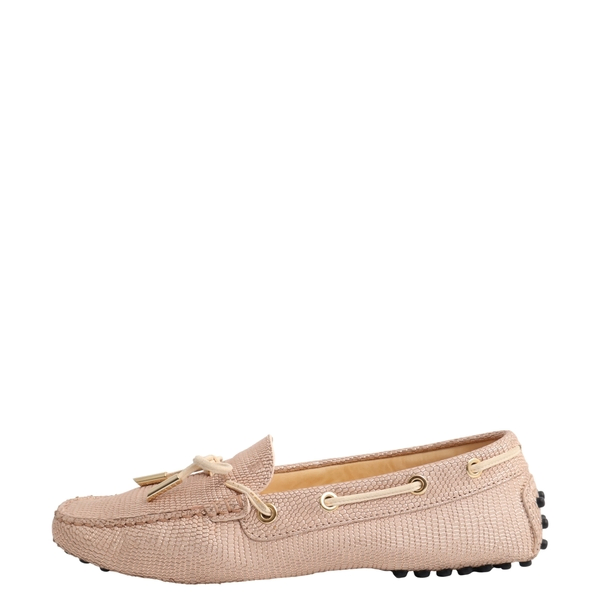 Lizard Gommino Driving Loafers Bronze